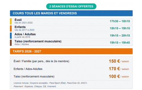 Inscriptions 2026-2027